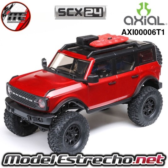 AXIAL SCX24 FORD BRONCO 2021 1/24 4WD RTR ROJO  Ref: AXI00006T1