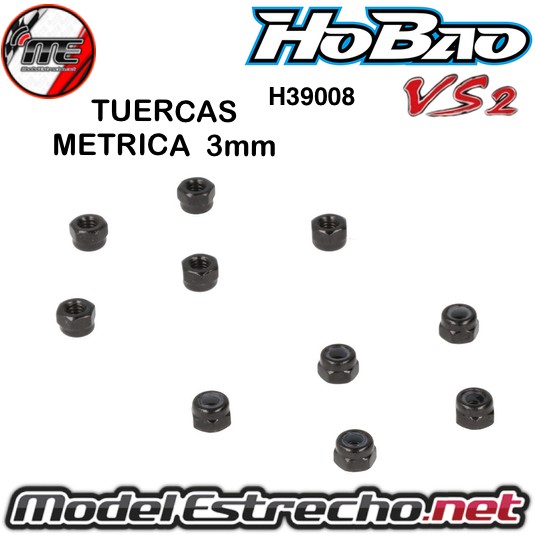 TUERCAS METRICA 3 HYPER HOBAO VS Y VS2  Ref: H39008