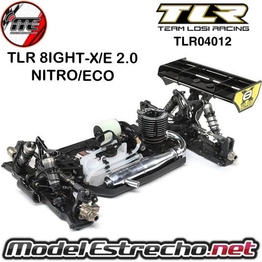 TLR 8IGHT-X/E 2.0 COMBO NITRO/ELECTRIC 1/8 TT 4WD RACE BUGGY KIT  Ref: TLR04012