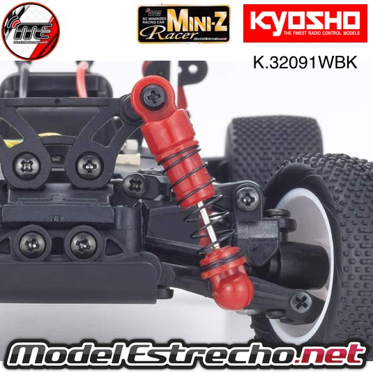KYOSHO MINI-Z MB010 READYSET 4WD 1/24 INFERNO MP9 TKI3 BLANCO/NEGRO  Ref: K.32091WBK
