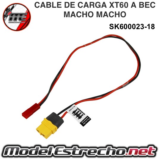 CABLE DE CARGA XT60 A BEC MACHO  Ref: SK600023-18