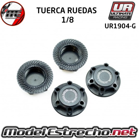 TUERCA RUEDA CERRADA ULTIMATE (4U.)  Ref: UR1904-G