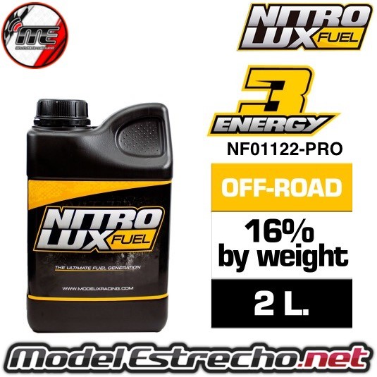 NITROLUX ENERGY3 OFF ROAD PRO 16% BY WEIGHT EU NO LICENCE 2L.   Ref: NF01122-PRO