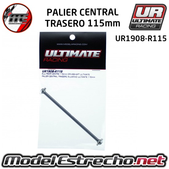PALIER CENTRAL TRASERO ALUMINIO ULTIMATE 115mm  Ref: UR1908-R115