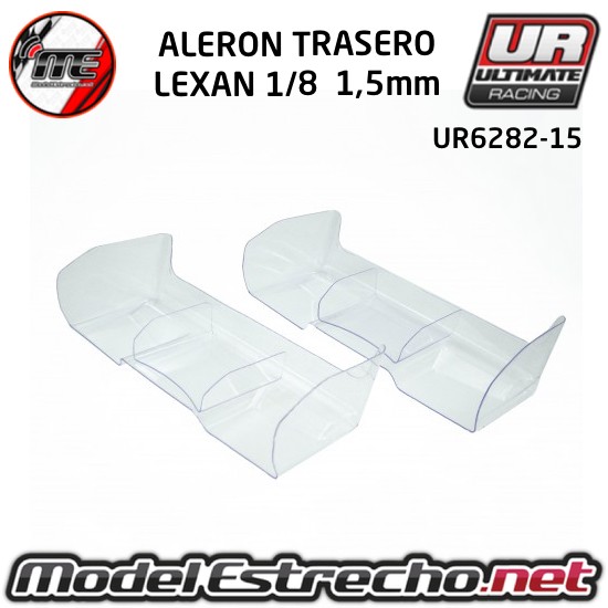 ALERON TRASERO LEXAN 1/8 ( 2U.)  Ref: UR6282