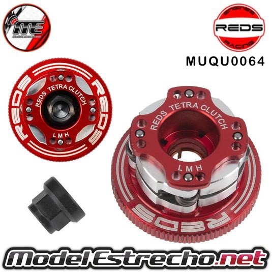 EMBRAGUE REDS RACING QUATTRO AJUSTABLE 4 MAZAS ALUMINIO COMPLETO 34mm  Ref: MUQU0063