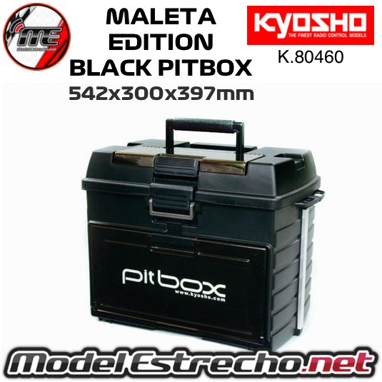 MALETA KYOSHO DELUXE EDITION BLACK PITBOX  542x300x397mm  Ref: K.80460