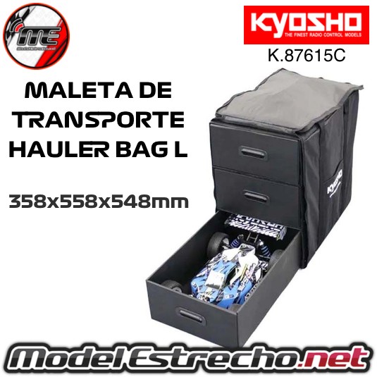 MALETA DE TRANSPORTE KYOSHO HAULER BAG L SIZE 358x558x548mm  Ref: K.87615C