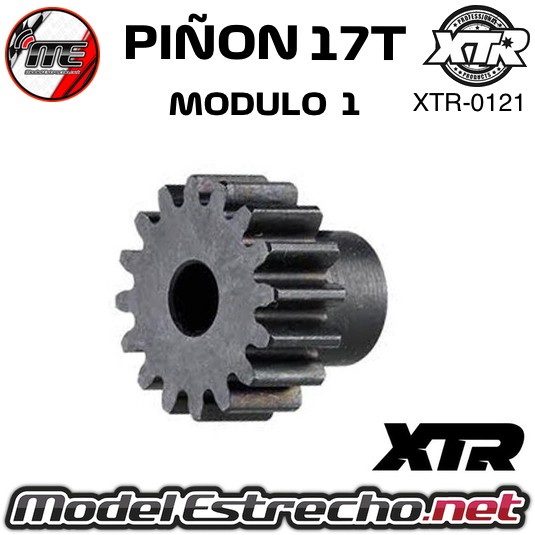PIÑON 17T MODULO 1 EJE 5mm  Ref: XTR-0121