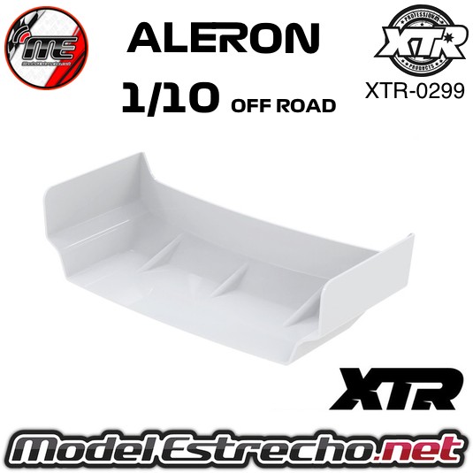 ALERON BLANCO TRASERO BUGGY 1/10 OFF ROAD  Ref: XTR-0299