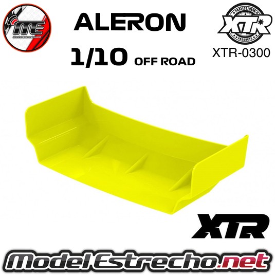 ALERON AMARILLO TRASERO BUGGY 1/10 OFF ROAD  Ref: XTR-0300
