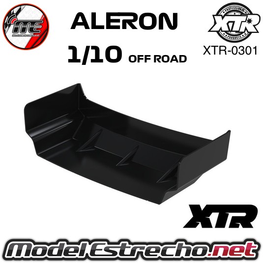 ALERON NEGRO TRASERO BUGGY 1/10 OFF ROAD  Ref: XTR-0301