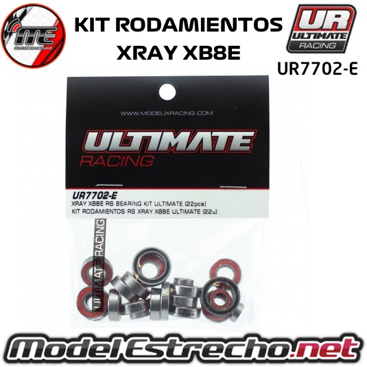 KIT RODAMIENTOS RS XRAY XB8E ULTIMATE (22U.)  Ref: UR7702-E