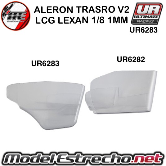 ALERON TRASERO V2 LCG LEXAN 1/8  1mm ( 2U.)  Ref: UR6283