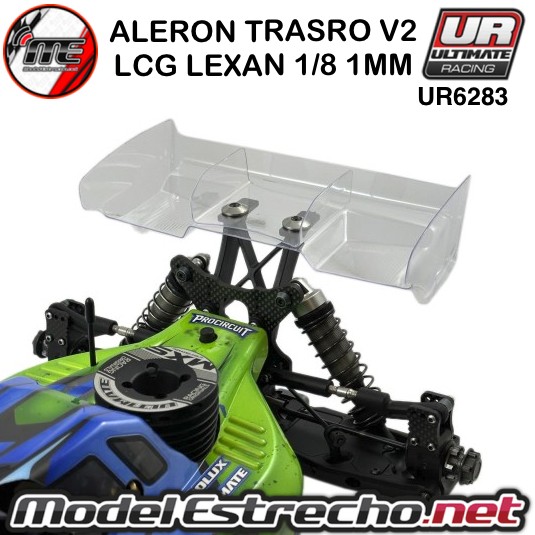 ALERON TRASERO V2 LCG LEXAN 1/8  1mm ( 2U.)  Ref: UR6283
