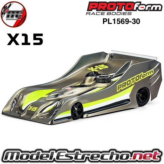 CARROCERIA PROTOFORM X15 BODY FOR 1/8 ON ROAD  Ref: PL1569-30
