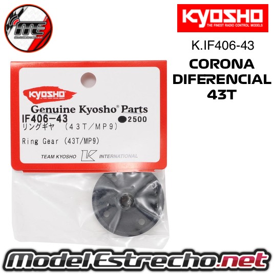 CORONA DIFERENCIAL 43T KYOSHO INFERNO MP9 - MP10  Ref: IF406-43