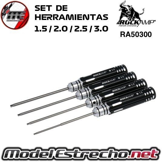 SET DE HERRAMIENTA ROCKAMP 1.5 / 2.0 / 2.5 /3.0 mm RA50300